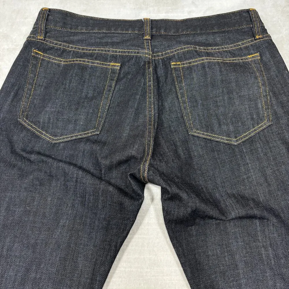J.Crew The Driggs Mens Slim Fit Dark Wash Denim Jeans 32x32 Urban Edgy Grunge